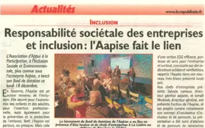 Responsabilité sociétale des entreprises et inclusion : l’AAPISE fait le lien